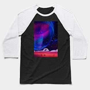 Lunar walk Baseball T-Shirt